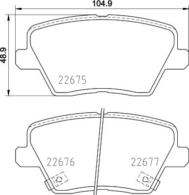 HELLA 8DB 355 037-891 - Тормозные колодки, дисковые, комплект autospares.lv