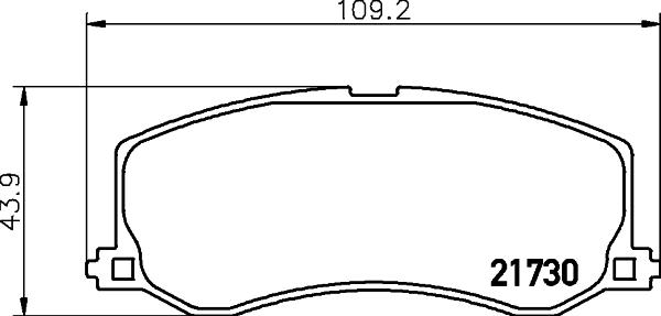 HELLA 8DB 355 029-471 - Тормозные колодки, дисковые, комплект autospares.lv