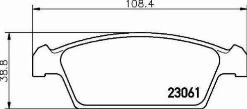 HELLA 8DB 355 017-001 - Тормозные колодки, дисковые, комплект autospares.lv