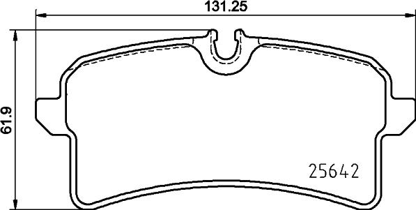 HELLA 8DB 355 025-571 - Тормозные колодки, дисковые, комплект autospares.lv