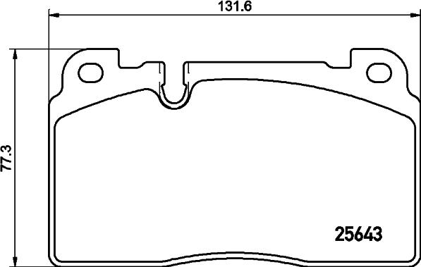 HELLA 8DB 355 026-691 - Тормозные колодки, дисковые, комплект autospares.lv