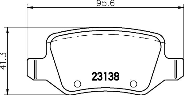 HELLA 8DB 355 026-111 - Тормозные колодки, дисковые, комплект autospares.lv