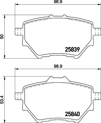 HELLA 8DB 355 020-991 - Тормозные колодки, дисковые, комплект autospares.lv