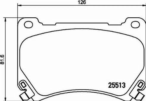 HITEC H 1944 - Тормозные колодки, дисковые, комплект autospares.lv