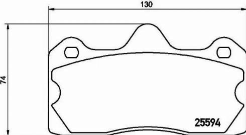 HELLA 8DB 355 020-391 - Тормозные колодки, дисковые, комплект autospares.lv