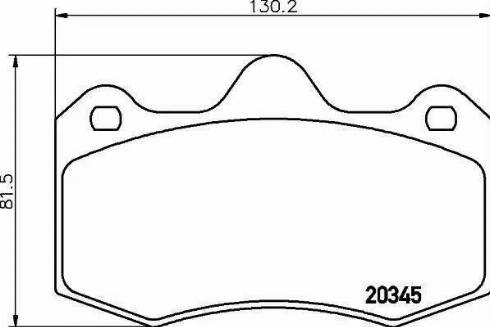 HELLA 8DB 355 014-251 - Тормозные колодки, дисковые, комплект autospares.lv