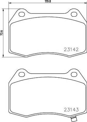 Valeo 540879 - Тормозные колодки, дисковые, комплект autospares.lv