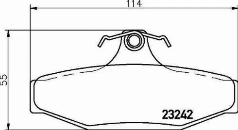 HELLA 8DB 355 021-021 - Тормозные колодки, дисковые, комплект autospares.lv