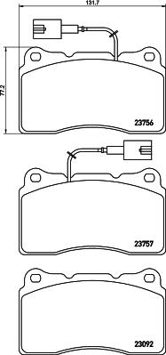 Kawe 66602 - Тормозные колодки, дисковые, комплект autospares.lv