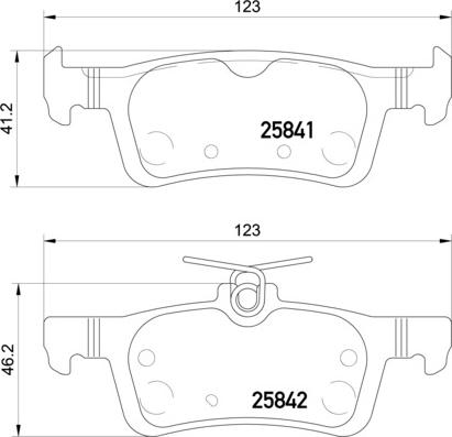 HELLA 8DB 355 021-311 - Тормозные колодки, дисковые, комплект autospares.lv