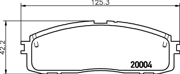 HELLA 8DB 355 028-941 - Тормозные колодки, дисковые, комплект autospares.lv