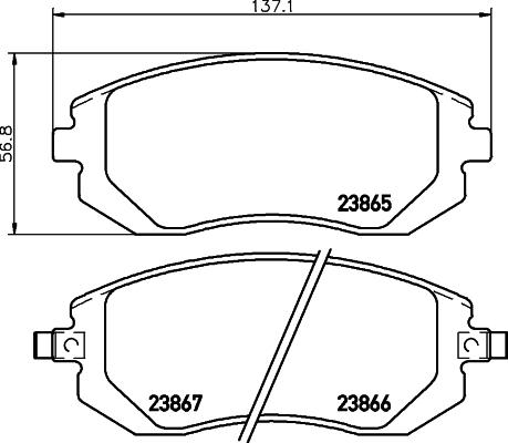 Advics F1N007T - Тормозные колодки, дисковые, комплект autospares.lv