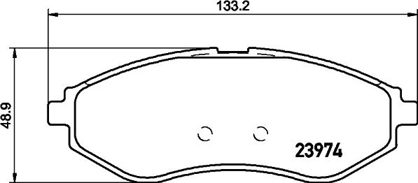 HELLA 8DB 355 023-491 - Тормозные колодки, дисковые, комплект autospares.lv