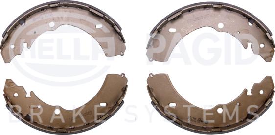 HELLA 8DB 355 022-071 - Комплект тормозных колодок, барабанные autospares.lv