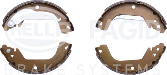 HELLA 8DB 355 022-391 - Комплект тормозных колодок, барабанные autospares.lv