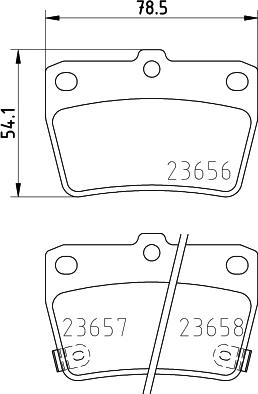 HELLA 8DB 355 027-821 - Тормозные колодки, дисковые, комплект autospares.lv