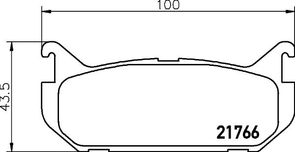 HELLA 8DB 355 027-301 - Тормозные колодки, дисковые, комплект autospares.lv