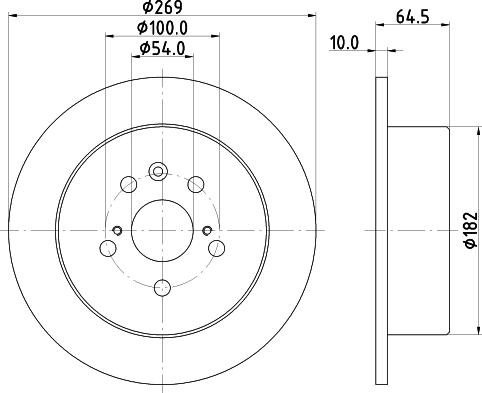 HELLA 8DD 355 104-061 - Тормозной диск autospares.lv