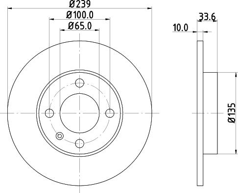 HELLA 8DD 355 104-191 - Тормозной диск autospares.lv