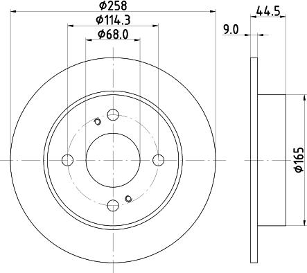 HELLA 8DD 355 105-171 - Тормозной диск autospares.lv