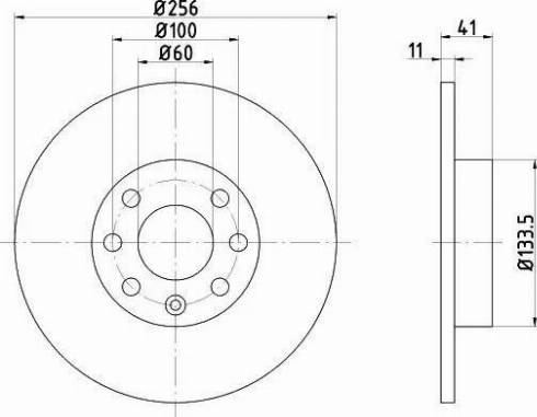 HELLA 8DD 355 106-031 - Тормозной диск autospares.lv