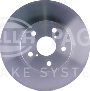 HELLA 8DD 355 106-261 - Тормозной диск autospares.lv