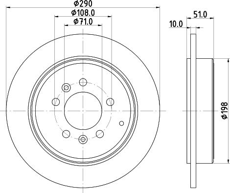 HELLA 8DD 355 108-431 - Тормозной диск autospares.lv