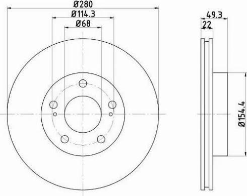 HELLA 8DD 355 103-991 - Тормозной диск autospares.lv