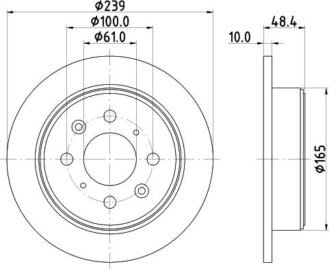 HELLA 8DD 355 103-111 - Тормозной диск autospares.lv
