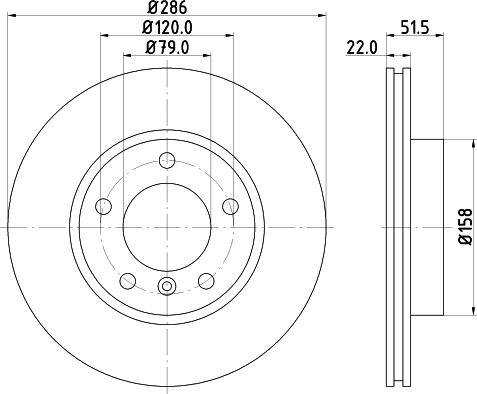 HELLA 8DD 355 102-582 - Тормозной диск autospares.lv