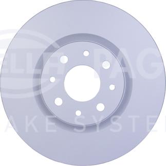 HELLA 8DD 355 107-831 - Тормозной диск autospares.lv