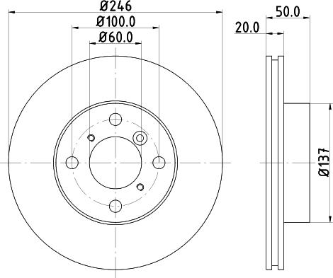 HELLA 8DD 355 107-391 - Тормозной диск autospares.lv