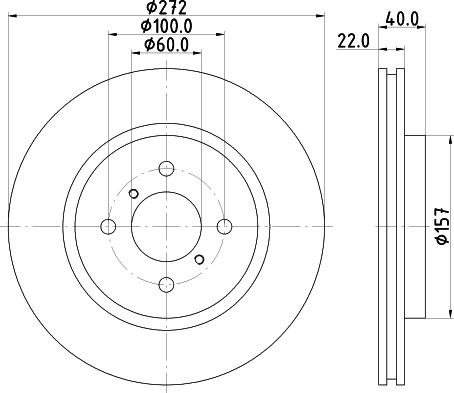 HELLA 8DD 355 119-471 - Тормозной диск autospares.lv