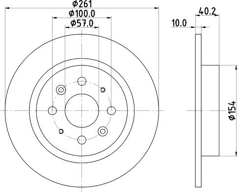 HELLA 8DD 355 114-081 - Тормозной диск autospares.lv