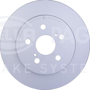 HELLA 8DD 355 116-901 - Тормозной диск autospares.lv
