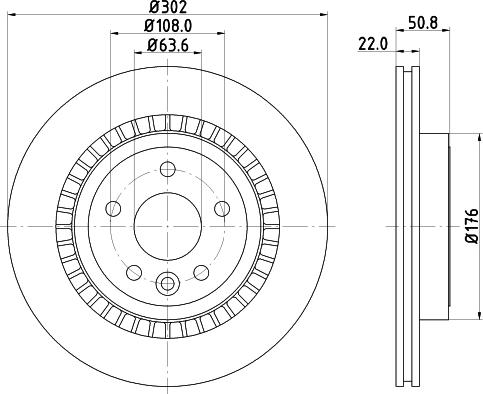 HELLA 8DD 355 129-151 - Тормозной диск autospares.lv