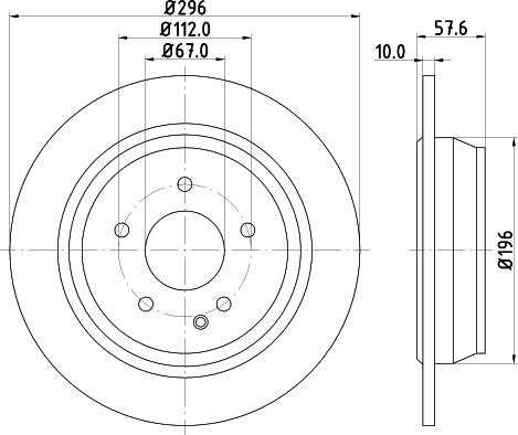 HELLA 8DD 355 124-141 - Тормозной диск autospares.lv