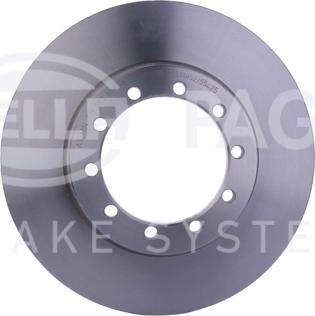 HELLA 8DD 355 118-521 - Тормозной диск autospares.lv