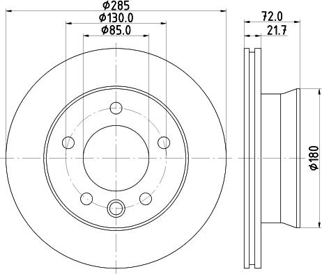 HELLA 8DD 355 118-051 - Тормозной диск autospares.lv