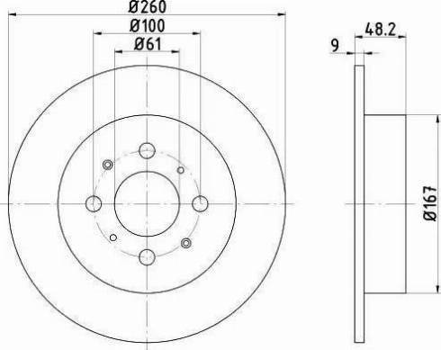 HELLA 8DD 355 110-341 - Тормозной диск autospares.lv