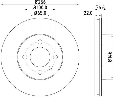 HELLA 8DD 355 118-261 - Тормозной диск autospares.lv