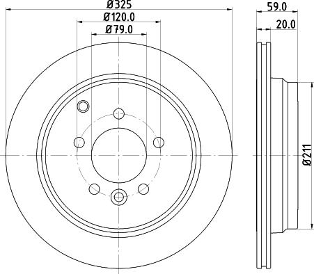 HELLA 8DD 355 118-772 - Тормозной диск autospares.lv