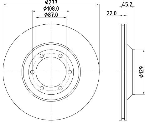 HELLA 8DD 355 113-041 - Тормозной диск autospares.lv