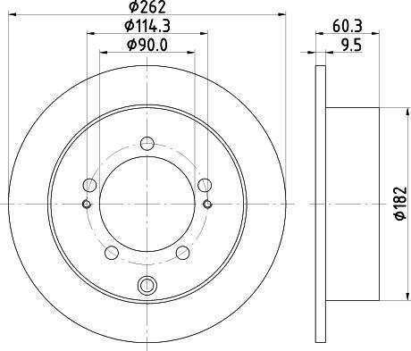 HELLA 8DD 355 112-941 - Тормозной диск autospares.lv