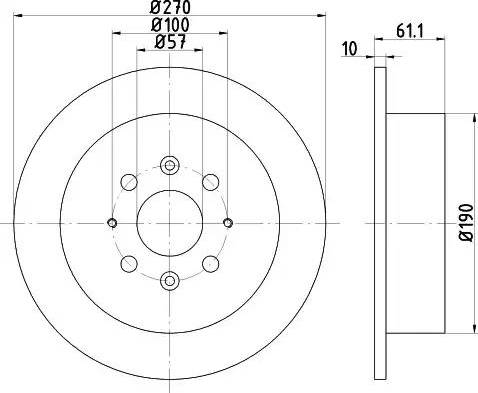 HELLA 8DD 355 112-831 - Тормозной диск autospares.lv