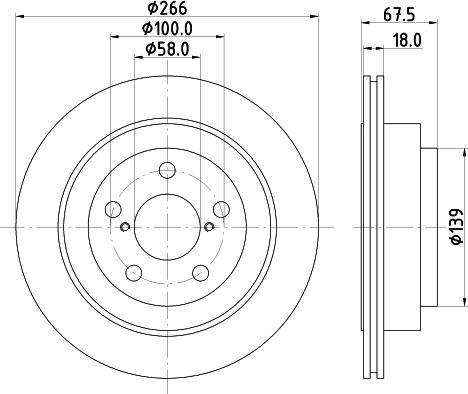 HELLA 8DD 355 112-341 - Тормозной диск autospares.lv