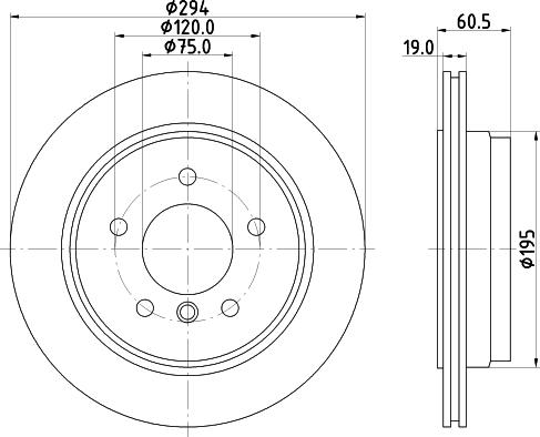 HELLA 8DD 355 112-271 - Тормозной диск autospares.lv