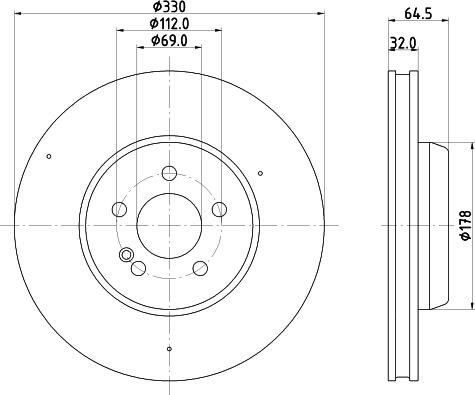 HELLA 8DD 355 134-472 - Тормозной диск autospares.lv