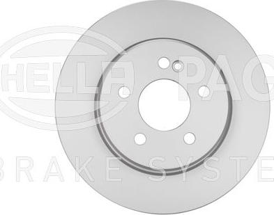 HELLA 8DD 355 134-511 - Тормозной диск autospares.lv