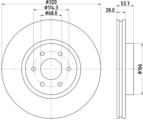 HELLA 8DD 355 131-402 - Тормозной диск autospares.lv